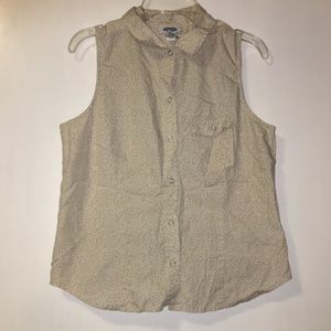 Old Navy Collared Shirt Vest